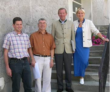 Ing. Egger, AL Rummer, LH Stv. Dr. Haslauer, Bgm. Ottenbacher